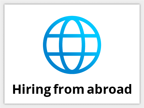 Hiring from abroad
